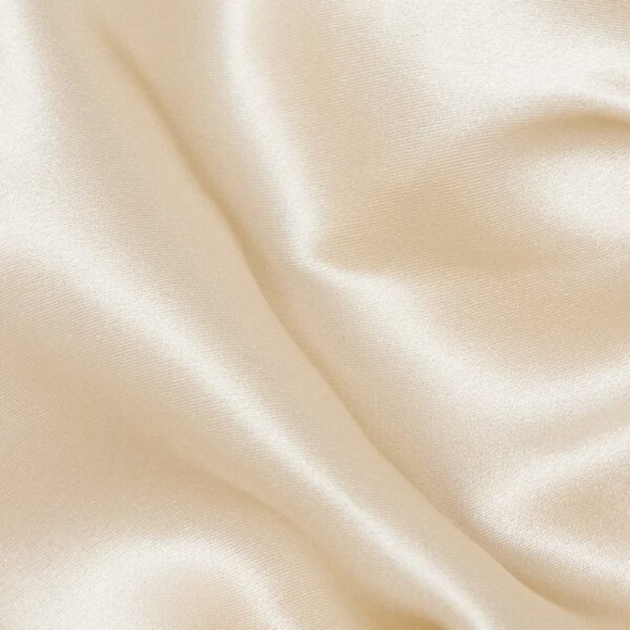 Reformation Roe Shirred Satin Silk Gold Champagne Blouse Top US 8| Medium - Picture 4 of 10